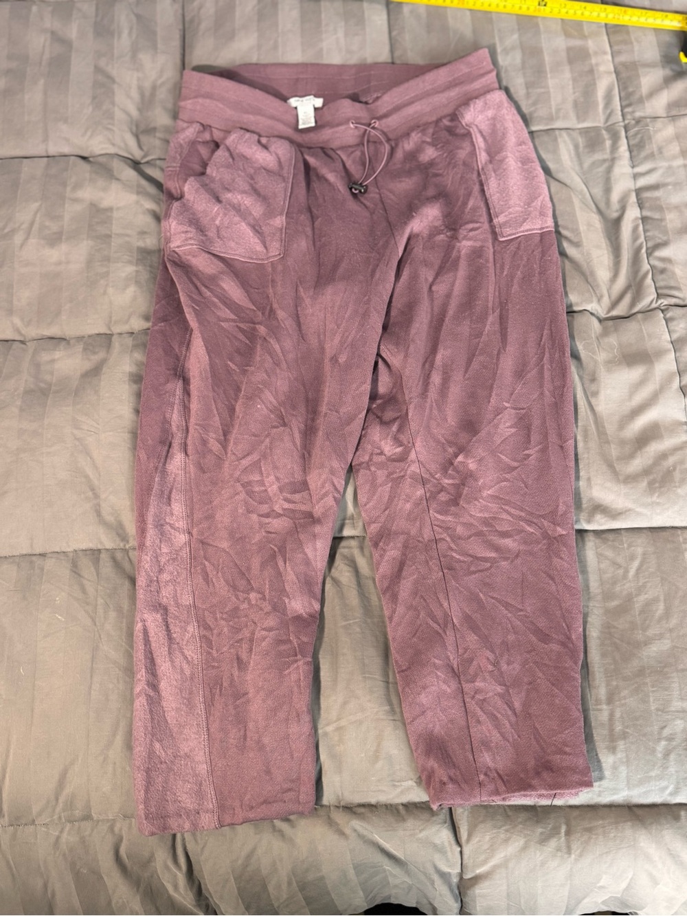 Nine West Plum Drawstring Jogger Pants